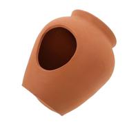 RORPOIR Clay Pot Water Fountain Mini Tabletop Circulating Ceramic Jar For Garden Patio Balcony with Open Design For Plants and Fish Oxygenating Water Feature