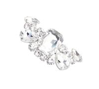 RORPOIR Clip para Zapatos de Mujer Piedras Brillantes en Forma Especial para Bodas y Fiestas, Adorno Instantáneo con Brillo Atractivo, 1 Par de Hebillas Elegantes