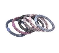 RORPOIR Coleteros Elásticos Material de Tela y Cuentas de Plástico 20 Piezas Trenzados Pelo Diseño Simple para Sujetar el Cabello Color Aleatorio Ocasión