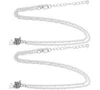 RORPOIR Collar Colgante de Trompa Francesa Metálico para Mujer Juego de 2 Piezas Diseño Moderno y Resistente Accesorio de Joyería para Amantes Música y Uso Diario