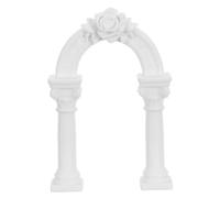 RORPOIR Columnas Mesas Romanas Miniatura de Plástico Blanco en Accesorios para Maquetas Decoración y Decoración del Estilo Clásico Europeo, Alta de Arena para Trenes Hogar