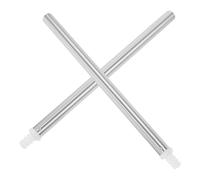 RORPOIR Conectores para Mango de Cepillo de Inodoro 2 Piezas Adaptador Autoblocante de Poste Inferior en Aluminio Brillante para Accesorios de Baño Reemplazo Compatible para Limpieza