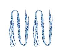 RORPOIR Cordones Planos para Patines de Poliéster Azul Elasticidad y Fácil Instalación, 1 Par de 180cm para Zapatos Deportivos y Patines de Hielo