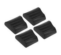 RORPOIR Cubiertas protectoras para escaleras de goma negra de 40 x 20 mm, accesorios para patas de escalera, 4 unidades, diseño en espiga, para ingeniería