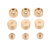 RORPOIR Cubiertas superiores e inferiores de cobre para trompeta, juego de botones y repuestos, diseño resistente al desgaste, ideal para mantenimiento de instrumentos