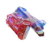 RORPOIR Cúmulo De Cuarzo Transparente: Formación De Cristales Minerales En Bruto con Reflejo Prismático - Adorno Curativo para Una Armonía Espacial Positiva