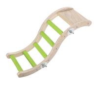 RORPOIR Escalera de Madera para Loros y Pájaros Cuerda para Trepar, Juguete Natural para Estimular la Inteligencia y Ampliar el Espacio en Jaulas de Aves