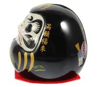 RORPOIR Figura de Cerámica Japonesa Muñeco Tradicional Miniatura Decorativa Negra para Mesa y Estantería, Estilo Clásico Creativo, Adecuado Decoración Feng Shui