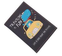 RORPOIR Funda para Pasaporte de Sintético PU Diseño de Dinosaurio, Organizador Plegable para Documentos y Tarjetas, Protector Ligero y Práctico para Viaje