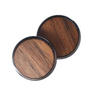 RORPOIR Gemelos de Madera Redondos 1 Par Diseño Liso y Fácil de Usar para Camisa Ideales para Camisas de Vestir y Decoraciones de Banquetes