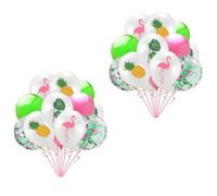RORPOIR Globos de Látex Set de 30 Piezas Piña, Flamenco y Hoja de Tortuga Diseño Creativo Brillante para Fiesta Hawaiana Decoración Adecuado para Banquetes y Celebraciones