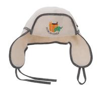 RORPOIR Gorro de Sauna y Cálido de Lana Unisex Diseño Bordado Estilo Nórdico y Patrón de Cubo de Madera, Reutilizable para Spa y Viajes