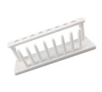 RORPOIR Gradilla Fácil para de Ensayo Tubos de Plástico Blanco 8 Orificios Ligera de Transportar para Laboratorios Profesionales y Aulas de Ciencias