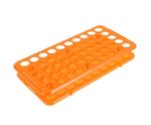 RORPOIR Gradilla para Tubos de Ensayo y Centrifuga Ranuras Resistente Bajas Temperaturas Soporte de Laboratorio con Base de Silicona Naranja