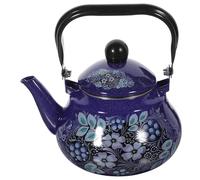 RORPOIR Hervidor de Agua Esmaltado Piriforme de 1.5l para Gas, Tetera China Clásica Adecuado para Servir Té con Diseño Vintage y Asa Resistente