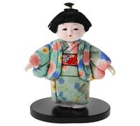 RORPOIR Japanese Kimono Doll Figurine Tradicional Geisha Artesanal para Decoración Restaurante Sushi Souvenir Coleccionable Ornamento Compacto