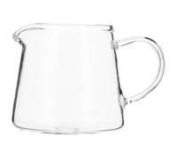 RORPOIR Jarra de Leche de Vidrio Transparente con Mango Ergonómico Resistente al Calor Dispensador de Multifuncional para Café Leche y Salsa de Miel para Hogar y Cafeterías