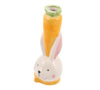 RORPOIR Jarrón De Conejo De Cerámica Jarrón Hidropónico Decorativo para Sala De Estar Contenedor De Flores De Conejo para De Hierbas Centro De Mesa De Comedor Color Amarillo