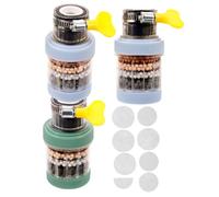 RORPOIR Juego de Purificador de Agua y Sistema Antisalpicaduras para Grifo de Cocina Filtro de Seis Capas y Diseño Desmontable, Material Plástico para Hogares y Oficinas