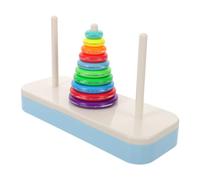 RORPOIR Juego Torre de Hanoi Diseño de Diez Capas, Juguete Educativo Montessori de Plástico para Competencias y Juegos en Casa