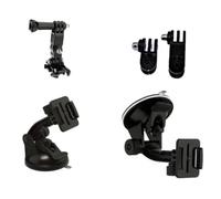 RORPOIR Kit de Accesorios para Cámara Deportiva 42 Piezas Palo Selfie Negro, Marco Estándar de Plástico y Pedestal de Liberación Rápida para Actividades al Aire Libre