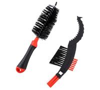 RORPOIR Kit de Limpieza para Cadena de Bicicleta 2piezas Cepillo de Nylon Rojo para Limpieza Profunda en Bicicletas de Montaña y Plegables