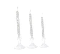 RORPOIR Lámpara de Aceite de Vidrio Transparente 3 Piezas, Linterna de Queroseno Vintage para Decoración de Escritorio y Bodas, Lámpara de Vela Líquida para Ambiente Romántico, Estilo