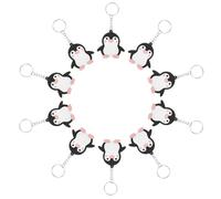 RORPOIR Llavero Pinguino en Pvc Suave, 24 Piezas Diseño Adorable para Bolsos y Llaves, Adecuado para Fiestas Temáticas de Animales y Uso Decorativo a Largo Plazo