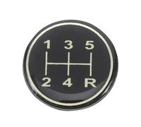 RORPOIR Pegatina para Pomo Palanca de Cambios del Coche en Color Negro Diseño Adhesivo de Epoxy para Decoración Interior y Repuesto Automotriz Color Aleatorio