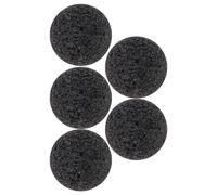 RORPOIR Piedra Piedras Negra de Volcánicas 5 Piezas Naturales 4 para Sauna | Rocas Redondas para Baños de Vapor, Uso en Sauna Exterior y Salas de Vapor, Repuesto para Calentador