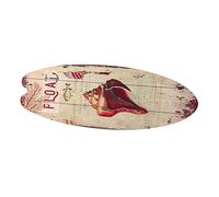 RORPOIR Placa De Letrero De Madera Decoración De Tabla De Surf Rústica, Tamaño Mediano, Madera Natural, Adorno De Estilo Marino Para Decoración De Pared Hogar, Bar y Playa, Diseño Colgante