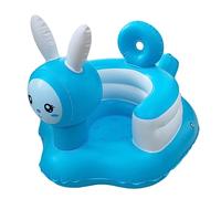 RORPOIR Silla Inflable para Niño Azul, Asiento Portátil para Sentarse y Baño, Material Seguro y Cómodo, Adecuado para Bebés Que Aprenden a Sentarse, Uso en Casa y Viaje, Modelo Básico