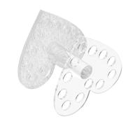 RORPOIR Soporte para Cepillos de Uñas Forma de Corazón de Pet, Fácil de Usar y Previene el Desorden para Decoraciones y Pinceles Nail Art