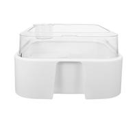 RORPOIR Tanque de Plástico con Tapa a Prueba de Escapes Hábitat Rectangular y Plataforma Integrada para Tomar el Sol para Tortugas Adecuado para Espacios Pequeños y Observación