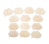 RORPOIR Tarjetas De Madera De Tarjetas Mensuales De De Nacimiento Accesorios De Fotografía Para Conmemorar El Primer Año De Vida