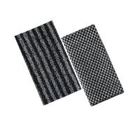 RORPOIR Toallas Exfoliantes para Baño de Fibra de Carbono Negra, Diseño Ancho y Largo para Limpieza Profunda Espalda y Aceleración del Metabolismo, Pack de 2 Unidades
