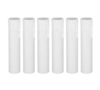 RORPOIR Tubo de Vela de Plástico Blanco 22x105mm Diseño de Lágrima 20 Piezas Reutilizables para Decoración y Accesorios de Lámparas de Vela y Candelabros