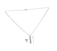 RORPOIR Urna Colgante de Acero Inoxidable con Collar para Cenizas de Mascotas y Humanos con Embudo para Recuerdos Joyería Cremación Memorial Regalo Vida