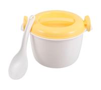 RORPOIR Vaporera de Arroz para Microondas de 1,8l Tapa, Olla de Plástico para Cocción Rápida y Fácil en Cocinas Pequeñas y Apartamentos