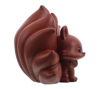 RORPOIR Zisha Tea Pet Fox Figurine Clay Cute Tea Accessory For Gongfu Ceremony Home Office Decoration Present For Lovers