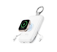 RORRY Cargador portátil, 10000 mAh PD 20W Carga rápida Cargador portátil Banco de energía con cables incorporados, Paquete de batería de viaje para iPhone 17/16/15/14/13/12 y Apple Watch Ultra/11/10/9