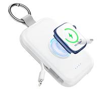 RORRY Power Bank - Batería Externa para iPhone 17/16/15/14/13/12, Apple Watch Ultra/11/10/9/8/7/6/SE, Color Blanco