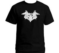 Rorschach Test Incblot Psychology Black Nerdy Great Gift Idea Men's Cotton T-Shirt Black Shirt Top tee XXL