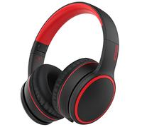 RORSOU Auriculares Bluetooth B10 sobre la Oreja, Ligeros, Plegables, estéreo, Bajos inalámbricos, con Cable, con micrófono, Tiempo de reproducción de 50 Horas, Control de Volumen, Auriculares