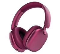 RORSOU Auriculares C6 con Cancelación Activa de Ruido, Auriculares Bluetooth Over-Ear Inalámbricos, Diseño Ligero y Plegable con Copas Profundas para Bass Potente y Ajuste Cómodo, Color Rojo