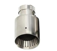 RORVECQ 1 Pza Boquilla De Escape Universal Acero Inoxidable Mate Para VW Para GTI MK7 Para Golf7 60MM 63mm(ID 63MM OD 114MM)