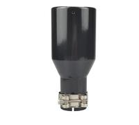 RORVECQ 1 UNI Boquilla De Escape Acero Inoxidable Para VW 76/89/101mm Tubo Escape(In 51mm out 89mm)