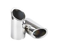 RORVECQ 2 Pcs Cubiertas Para Tubos De Escape De Auto Para A3 8P A4 B8 Q5 A1 2009-2015 7.6 Cm Accesorios Auto(Plata)