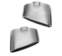 RORVECQ 2 Un. Punta De Silenciador De Escape Doble Cromada Acero Inoxidable Para B&MW X5 E70 2000 2001 2002 2003 2004 2005 2006-2016
