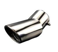 RORVECQ Accesorios De Auto Tubo De Escape De Acero Inoxidable Cromado Terminal Para Mitsubishi Para PAJERO V31 V33 V73 V93 V97 2007-2019(Plata)